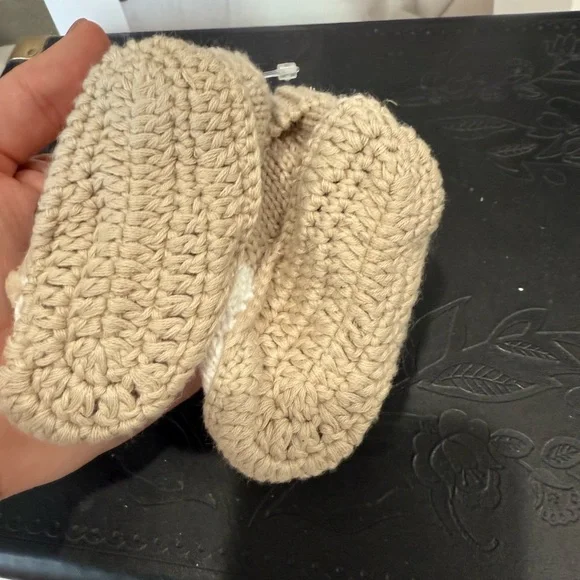 Carter's Tan Reindeer Kids Slippers - Picture 2 of 3